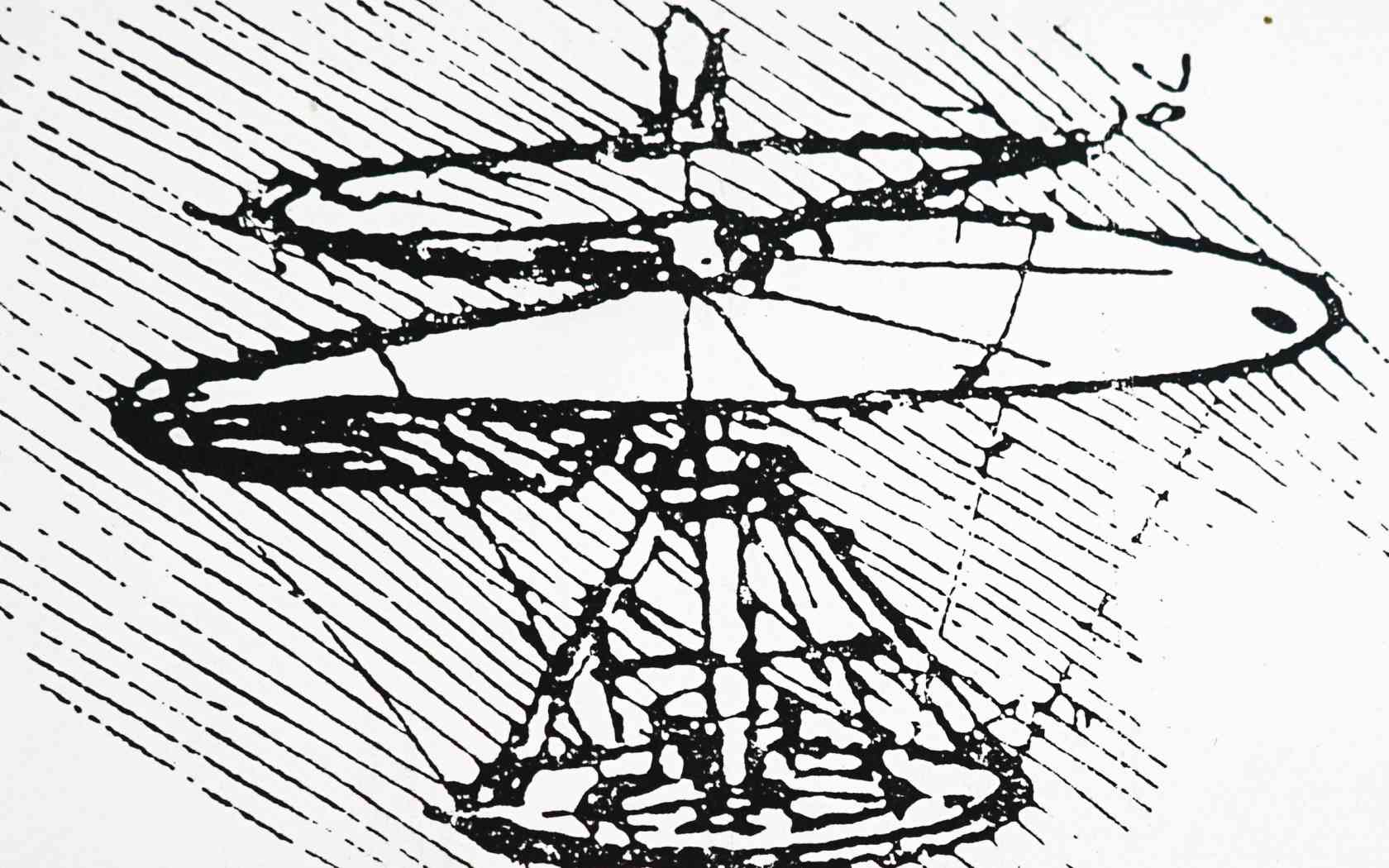 Изобретения Леонардо да Винчи вертолет